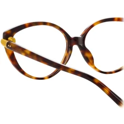 Linda Farrow - Palm Cat Eye Optical Glasses in Tortoiseshell - LFL1211C5OPT - Linda Farrow Eyewear - Avvenice