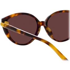 Linda Farrow - Palm Cat Eye Sunglasses in Tortoiseshell - LFL1211C2SUN - Linda Farrow Eyewear - Avvenice