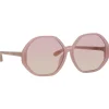 Linda Farrow - Paloma Hexagon Sunglasses in Lilac - LFL1415C8SUN - Linda Farrow Eyewear - Avvenice