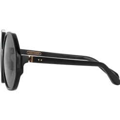 Linda Farrow - Paloma Hexagon Sunglasses in Black - LFL1415C1SUN - Linda Farrow Eyewear - Avvenice