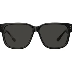 Linda Farrow - Perry D-Frame Sunglasses in Black - LFL1429C1SUN - Linda Farrow Eyewear - Avvenice