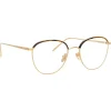 Linda Farrow - Raif Square Optical Glasses in Light Gold Tortoiseshell - LFL819C18OPT - Linda Farrow Eyewear - Avvenice