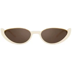Linda Farrow - Ralph & Russo Robyn Cat Eye Sunglasses in Cream - LFL1169C5SUN - Linda Farrow Eyewear - Avvenice