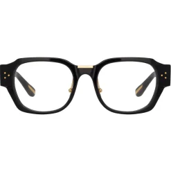 Linda Farrow - Ramon Rectangular Optical Glasses in Black - LFL901C11OPT - Linda Farrow Eyewear - Avvenice