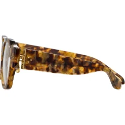 Linda Farrow - Ramon Rectangular Optical Glasses in Tobacco Tortoiseshell - LFL1270C7OPT - Linda Farrow Eyewear - Avvenice