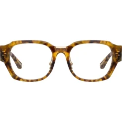 Linda Farrow - Ramon Rectangular Optical Glasses in Tobacco Tortoiseshell - LFL1270C7OPT - Linda Farrow Eyewear - Avvenice