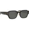 Linda Farrow - Ramon Rectangular Sunglasses in Black - LFL1270C1SUN - Linda Farrow Eyewear - Avvenice