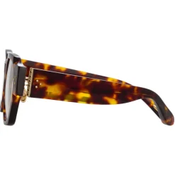 Linda Farrow - Ramon Rectangular Optical Glasses in Tortoiseshell - LFL1270C5OPT - Linda Farrow Eyewear - Avvenice