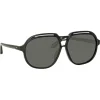 Linda Farrow - Raphael Aviator Sunglasses in Black - LFL1294C1SUN - Linda Farrow Eyewear - Avvenice