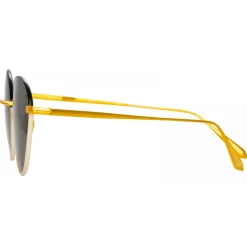 Linda Farrow - Regina Cat Eye Sunglasses in Black - LFL1408C3SUN - Linda Farrow Eyewear - Avvenice