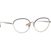 Linda Farrow - Regina Cat Eye Optical Glasses in Light Gold - LFL1408C2OPT - Linda Farrow Eyewear - Avvenice