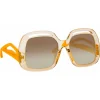 Linda Farrow - Renata Oversized Sunglasses in Ash - LFL1126C4SUN - Linda Farrow Eyewear - Avvenice