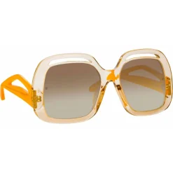 Linda Farrow - Renata Oversized Sunglasses in Ash - LFL1126C4SUN - Linda Farrow Eyewear - Avvenice