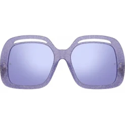 Linda Farrow - Renata Oversized Sunglasses in Purple - LFL1126C6SUN - Linda Farrow Eyewear - Avvenice