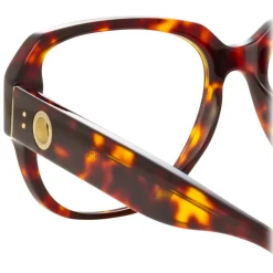 Linda Farrow - Renee Oversized Optical Glasses in Tortoiseshell - LFL1293C2OPT - Linda Farrow Eyewear - Avvenice