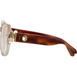 Linda Farrow - Renee Oversized Optical Glasses in Ash - LFL1293C3OPT - Linda Farrow Eyewear - Avvenice