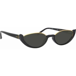 Linda Farrow - Robyn Cat Eye Sunglasses in Black - LFL1169C1SUN - Linda Farrow Eyewear - Avvenice