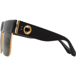 Linda Farrow - Rosalie Oversized Sunglasses in Black - LFL1284C1SUN - Linda Farrow Eyewear - Avvenice