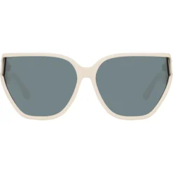 Linda Farrow - Sabine Oversized Sunglasses in Cream - LFL1298C3SUN - Linda Farrow Eyewear - Avvenice