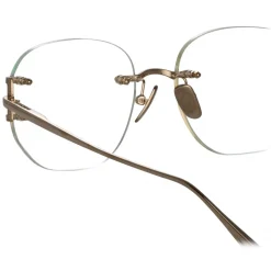 Linda Farrow - Sandor Angular Optical Frame in Light Gold - LFL1497C4OPT - Linda Farrow Eyewear - Avvenice