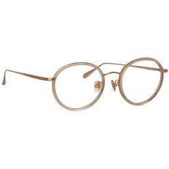 Linda Farrow - Sato Oval Optical Frame in Rose Gold - LFL1452C3OPT - Linda Farrow Eyewear - Avvenice
