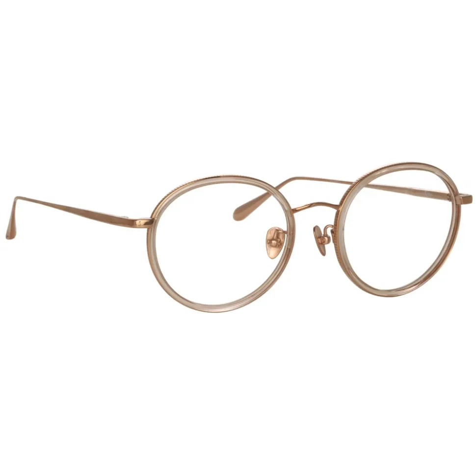 Linda Farrow - Sato Oval Optical Frame in Rose Gold - LFL1452C3OPT - Linda Farrow Eyewear - Avvenice