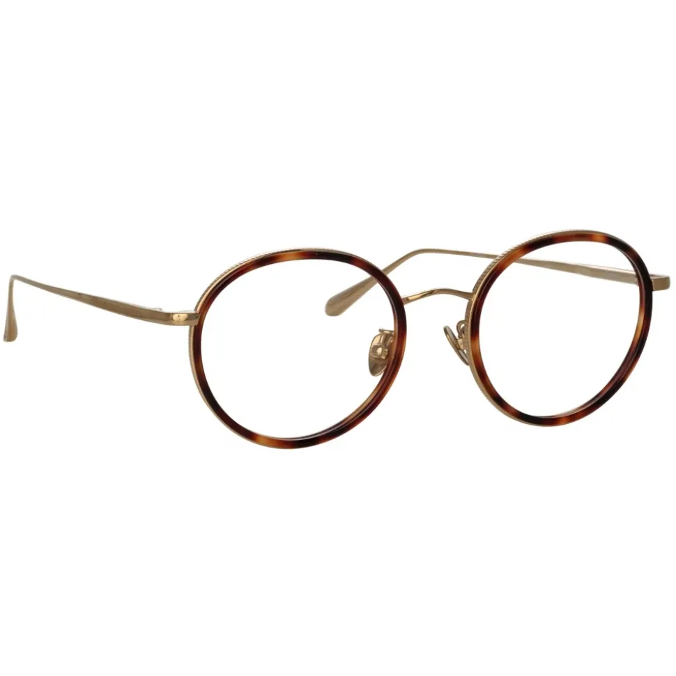 Linda Farrow - Sato Oval Optical Frame in Light Gold - LFL1452C2OPT - Linda Farrow Eyewear - Avvenice