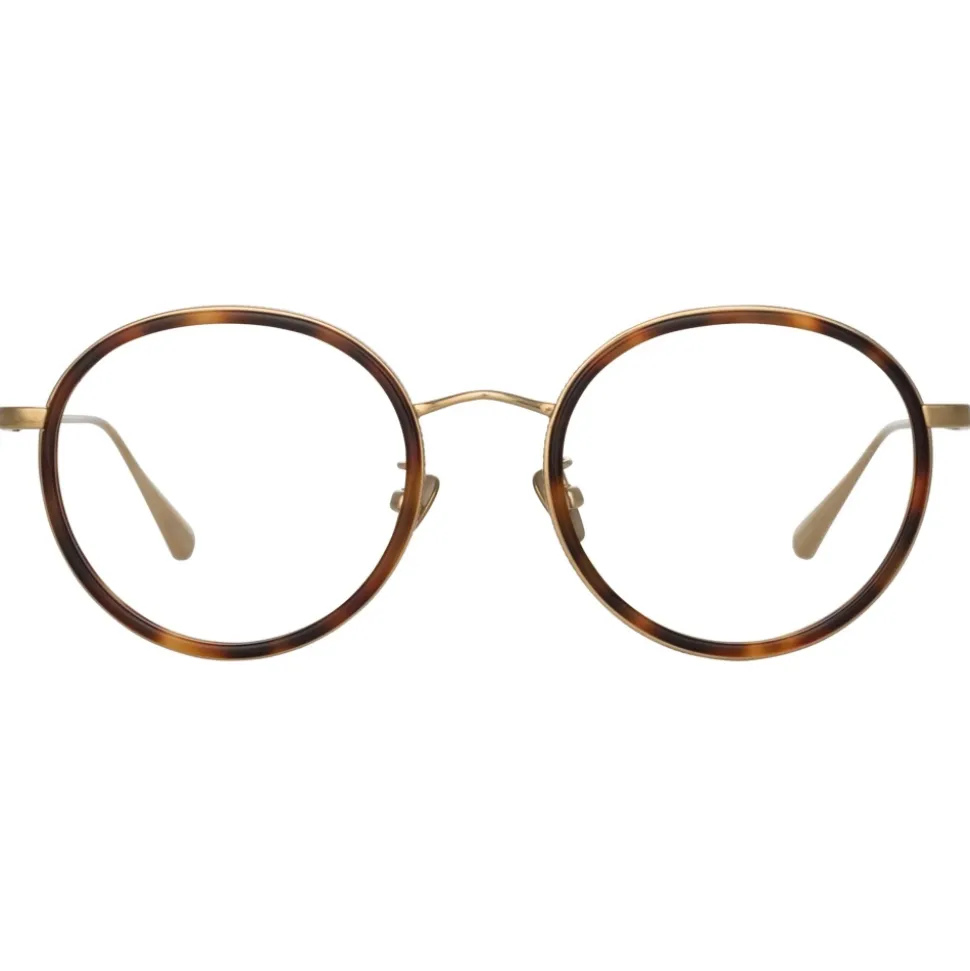 Linda Farrow - Sato Oval Optical Frame in Light Gold - LFL1452C2OPT - Linda Farrow Eyewear - Avvenice