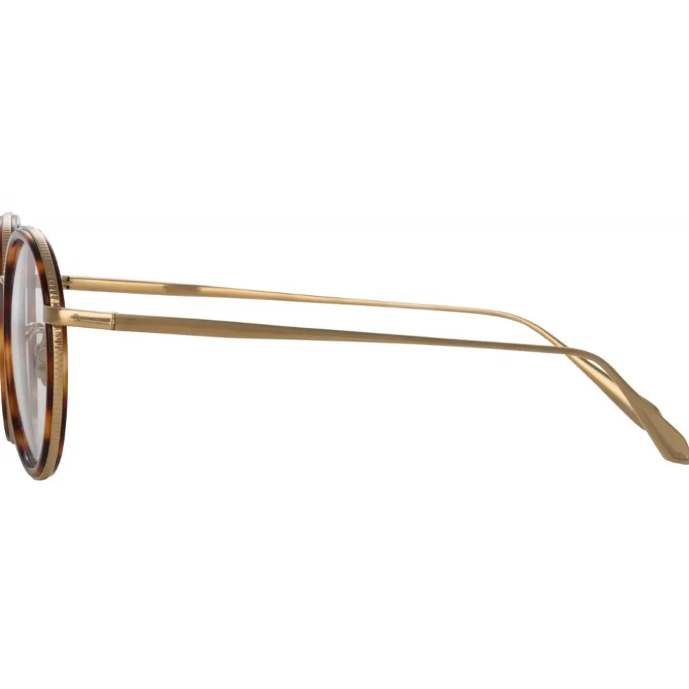 Linda Farrow - Sato Oval Optical Frame in Light Gold - LFL1452C2OPT - Linda Farrow Eyewear - Avvenice