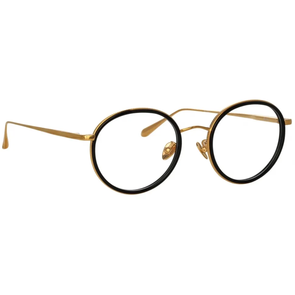 Linda Farrow - Sato Oval Optical Frame in Yellow Gold - LFL1452C1OPT - Linda Farrow Eyewear - Avvenice
