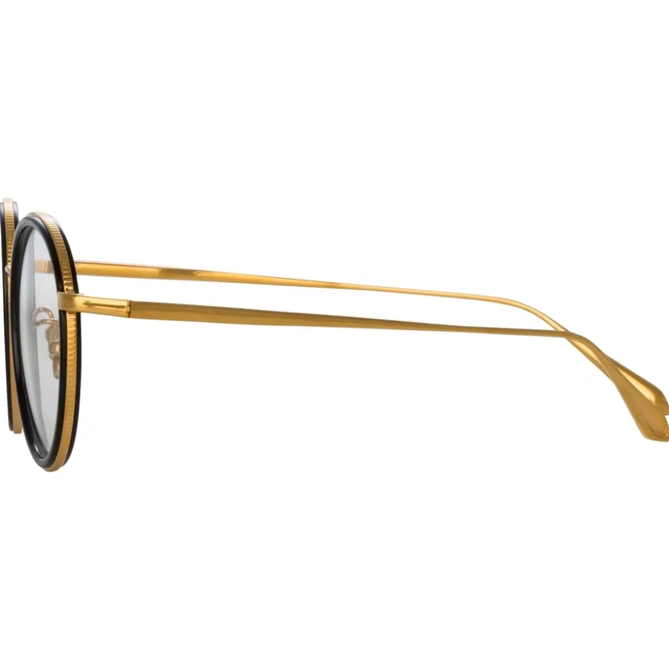 Linda Farrow - Sato Oval Optical Frame in Yellow Gold - LFL1452C1OPT - Linda Farrow Eyewear - Avvenice