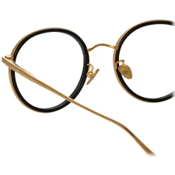 Linda Farrow - Sato Oval Optical Frame in Yellow Gold - LFL1452C1OPT - Linda Farrow Eyewear - Avvenice
