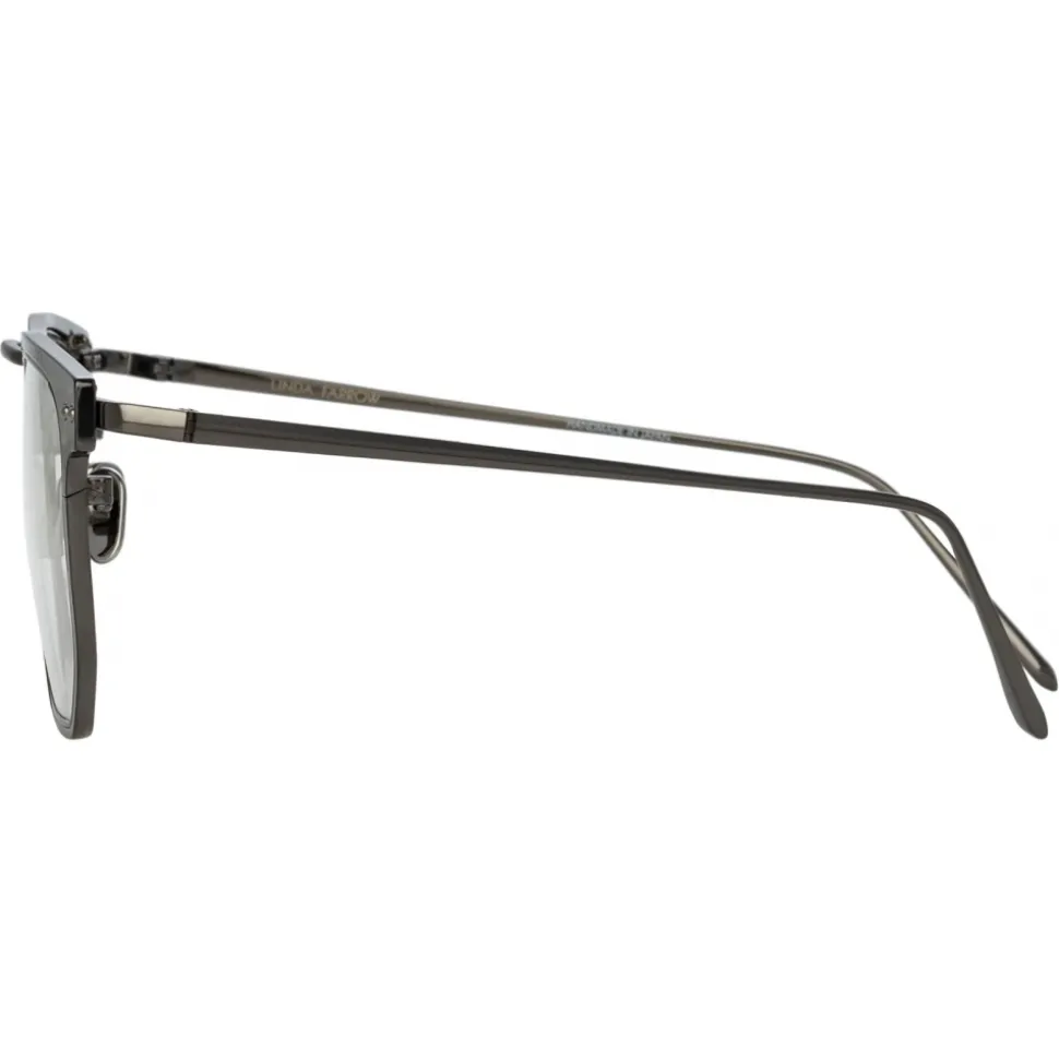 Linda Farrow - Saul D-Frame Optical Glasses in Black Nickel - LFL1113C2OPT - Linda Farrow Eyewear - Avvenice
