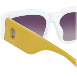 Linda Farrow - Senna Cat Eye Sunglasses in Tortoiseshell - LFL1351C2SUN - Linda Farrow Eyewear - Avvenice