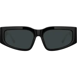 Linda Farrow - Senna Cat Eye Sunglasses in Black (Men’s) - LFL1351C1SUN - Linda Farrow Eyewear - Avvenice