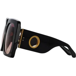 Linda Farrow - Sierra Oversized Sunglasses in Black Wine - LFL1346C2SUN - Linda Farrow Eyewear - Avvenice