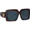 Linda Farrow - Sierra Oversized Sunglasses in Tortoiseshell - LFL1346C3SUN - Linda Farrow Eyewear - Avvenice