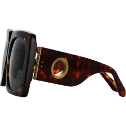 Linda Farrow - Sierra Oversized Sunglasses in Tortoiseshell - LFL1346C3SUN - Linda Farrow Eyewear - Avvenice