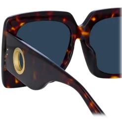 Linda Farrow - Sierra Oversized Sunglasses in Tortoiseshell - LFL1346C3SUN - Linda Farrow Eyewear - Avvenice