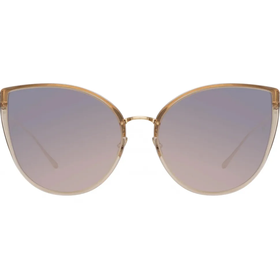 Linda Farrow - Silvie Cat Eye Sunglasses in Ash - LFL1244C3SUN - Linda Farrow Eyewear - Avvenice