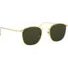 Linda Farrow - Simon Square Sunglasses in Yellow Gold - LFLC479C5SUN - Linda Farrow Eyewear - Avvenice