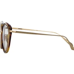 Linda Farrow - Song Cat Eye Optical Frame in Tortoiseshell - LFL1445C4OPT - Linda Farrow Eyewear - Avvenice