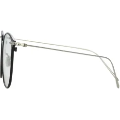 Linda Farrow - Sophia A Oval Optical Glasses in Black White Gold - LF45AC2OPT - Linda Farrow Eyewear - Avvenice