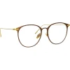 Linda Farrow - Sophia A Oval Optical Glasses in Brown - LF45AC3OPT - Linda Farrow Eyewear - Avvenice