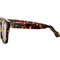 Linda Farrow - Steffen A Optical D-Frame in Tortoiseshell - LFL1402AC2OPT - Linda Farrow Eyewear - Avvenice