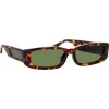 Linda Farrow - Talita Rectangular Sunglasses in Tortoiseshell - LFL1419C2SUN - Linda Farrow Eyewear - Avvenice