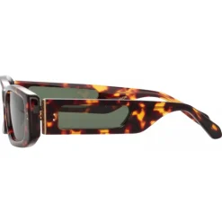 Linda Farrow - Talita Rectangular Sunglasses in Tortoiseshell - LFL1419C2SUN - Linda Farrow Eyewear - Avvenice