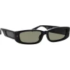 Linda Farrow - Talita Rectangular Sunglasses in Black - LFL1419C1SUN - Linda Farrow Eyewear - Avvenice