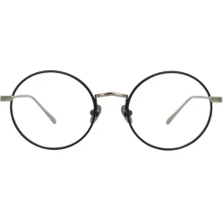 Linda Farrow - The Adams Oval Optical Glasses in Black White Gold (C2) - LFL925C2OPT - Linda Farrow Eyewear - Avvenice