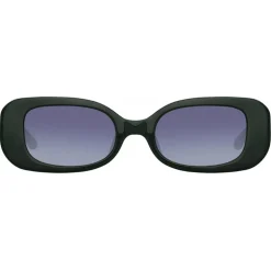 Linda Farrow - The Lola Rectangular Sunglasses in Green - LFL1117C7SUN - Linda Farrow Eyewear - Avvenice